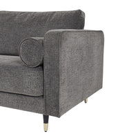 The Hampton Grey Modern Large Sofa