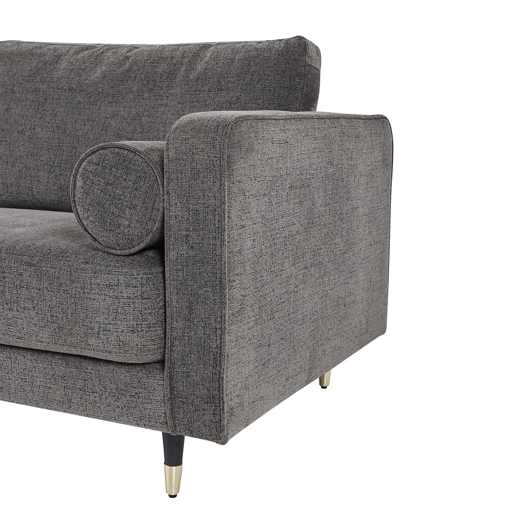 The Hampton Grey Modern Large Sofa