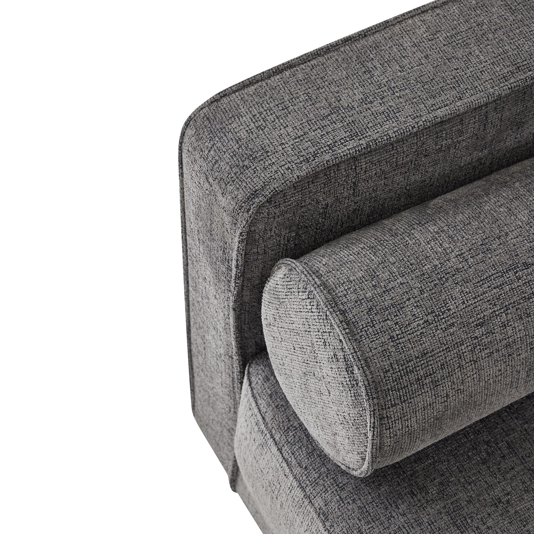 The Hampton Grey Modern Large Sofa