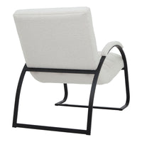 The Boucle Ribbed Cream Accent Chair