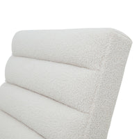 The Boucle Ribbed Cream Accent Chair