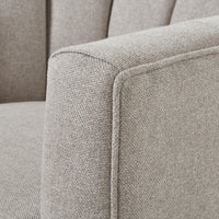 The Lily Oatmeal Twill Swivel Armchair
