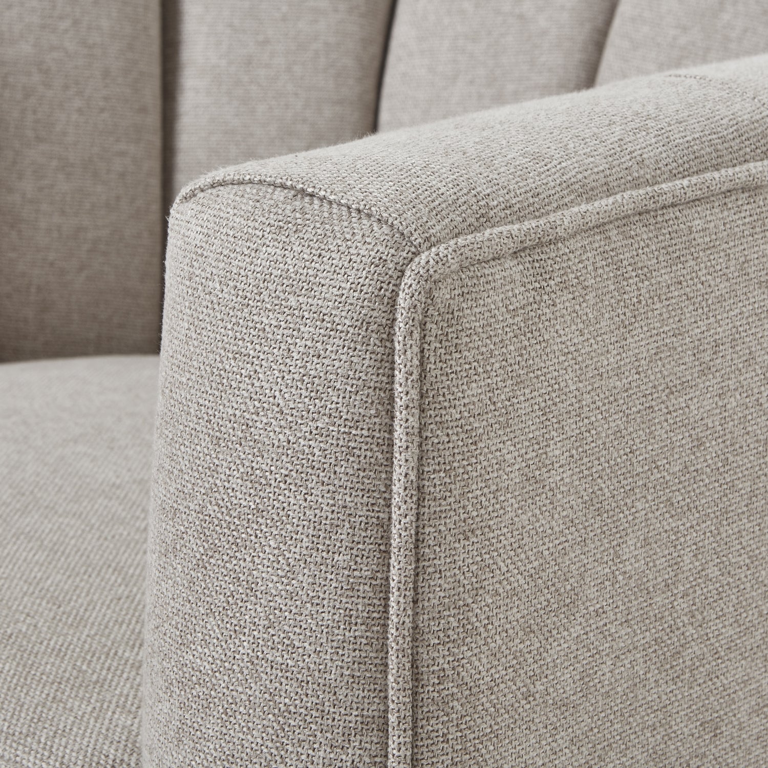 The Lily Oatmeal Twill Swivel Armchair