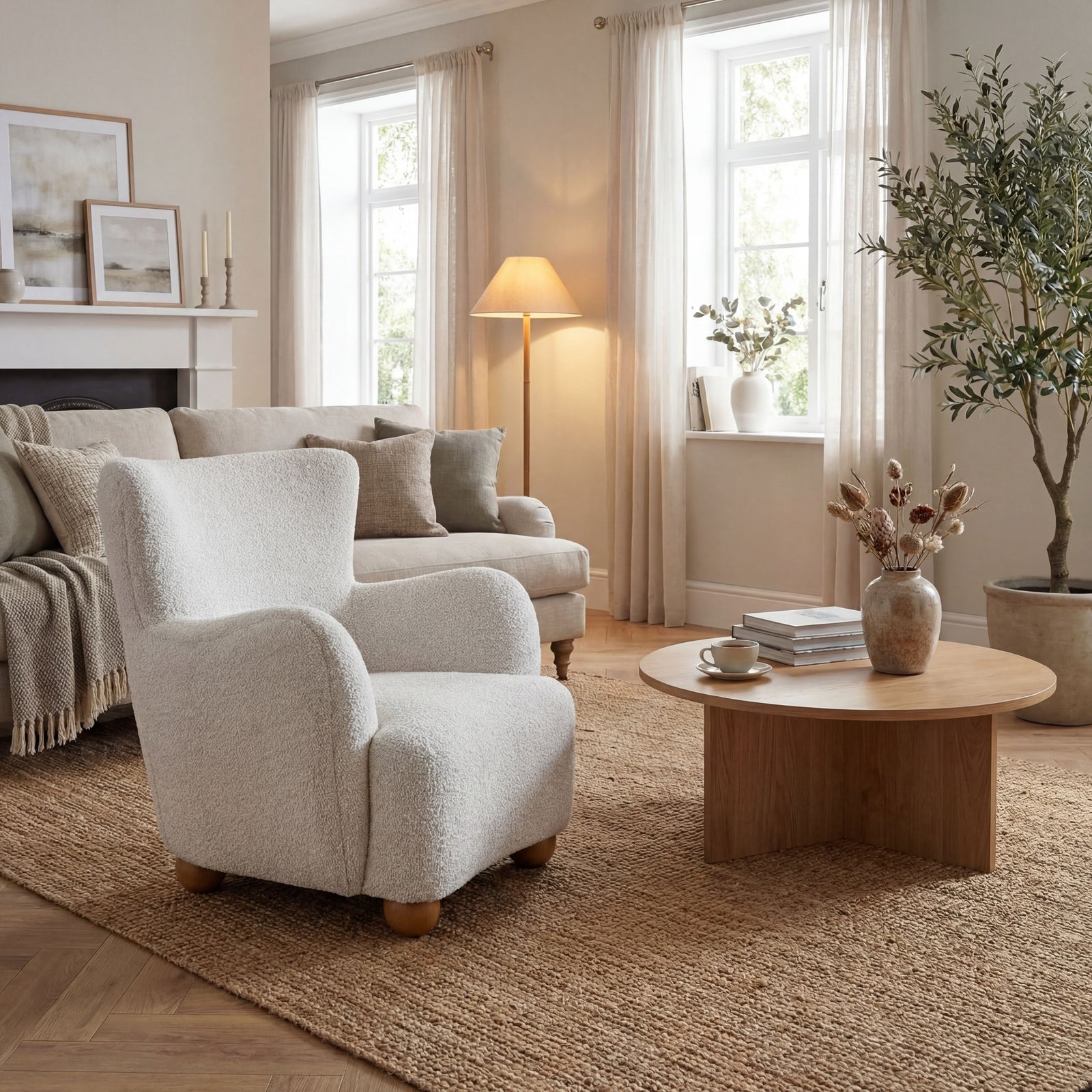 The Greige Hui Large Modern Armchair