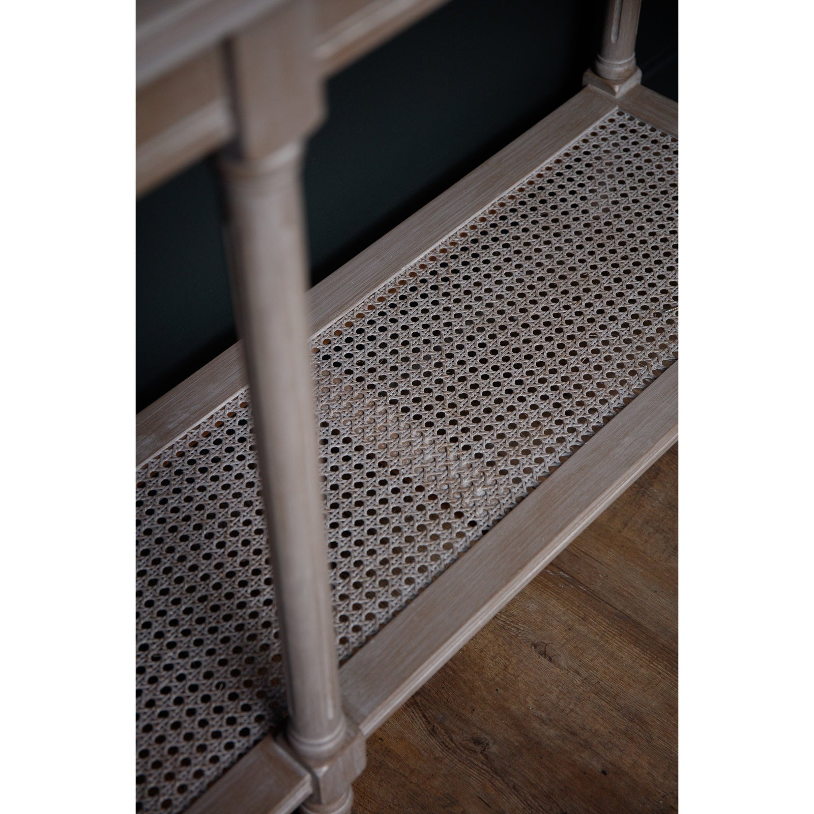 The Serene Rattan & Ash Console Table
