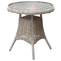Amalfi Round Glass Top Bistro Table