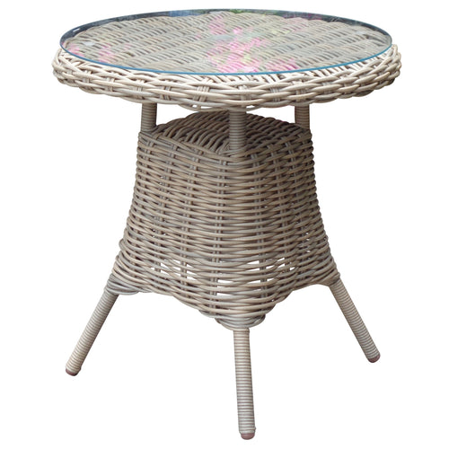 Amalfi Round Glass Top Bistro Table