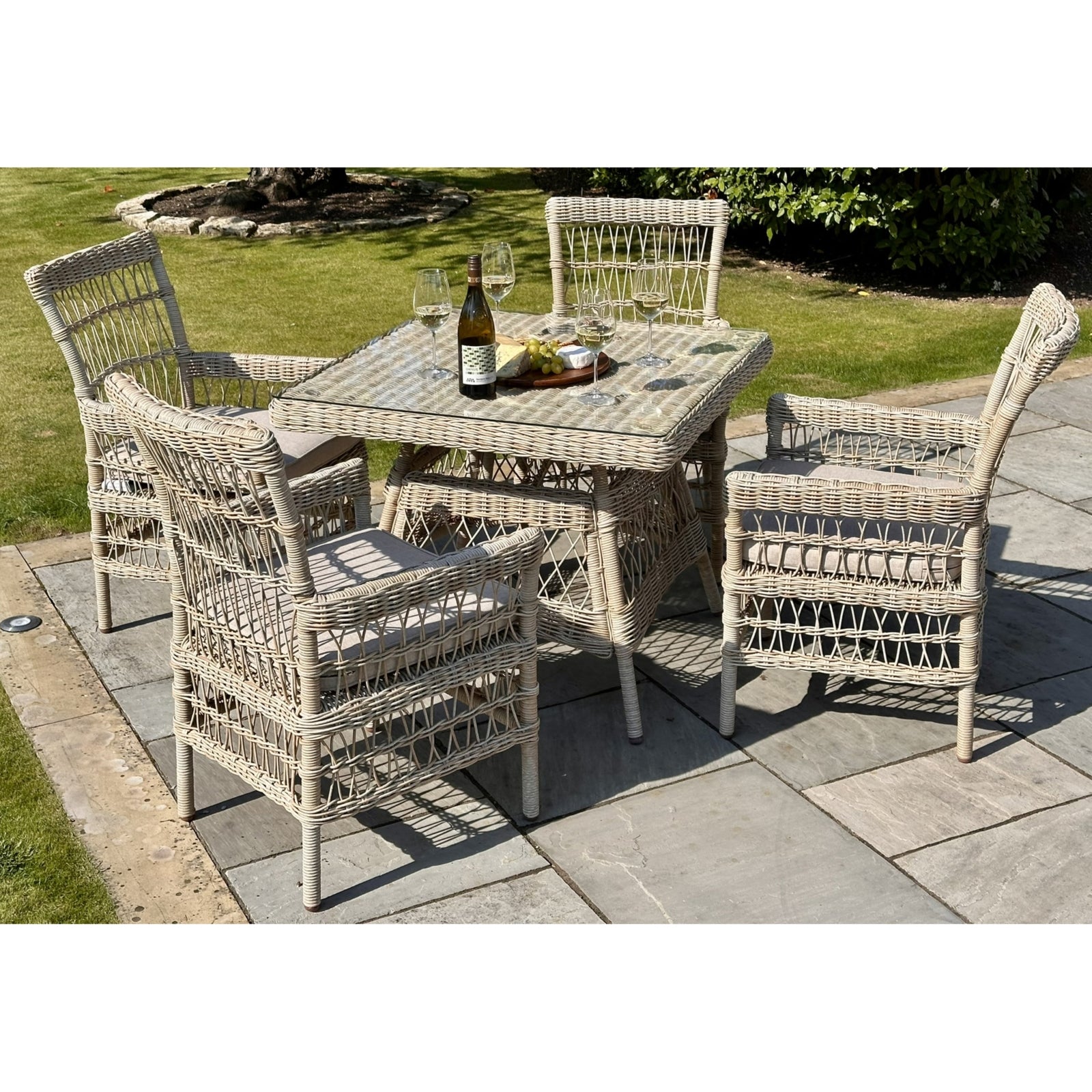 Provence Luxury Outdoor 4 Seater Dining Set