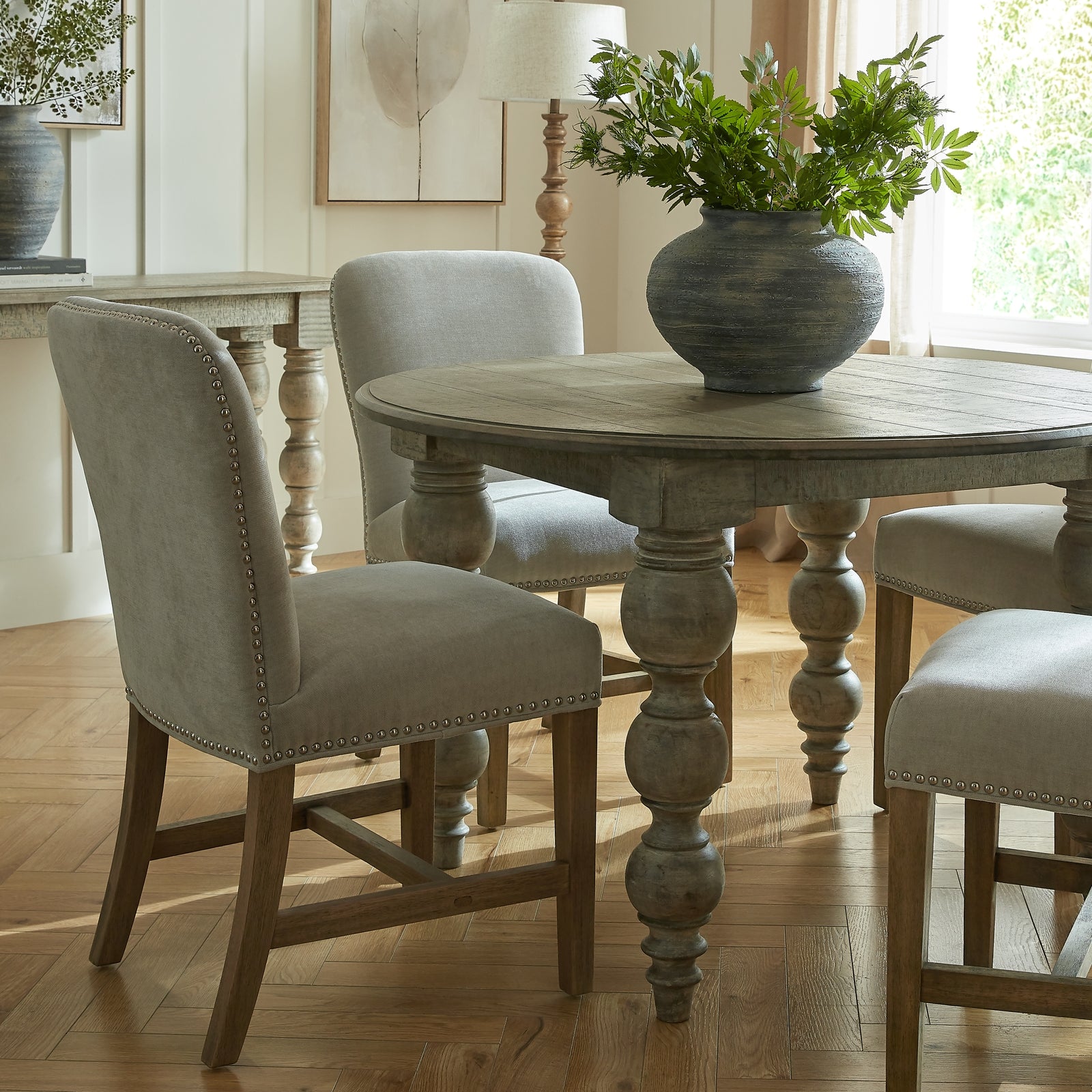 The Rutland Round Wood Dining Table