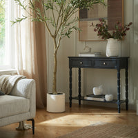 The Contour Noir Modern Console Table