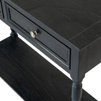 The Contour Noir Modern Console Table