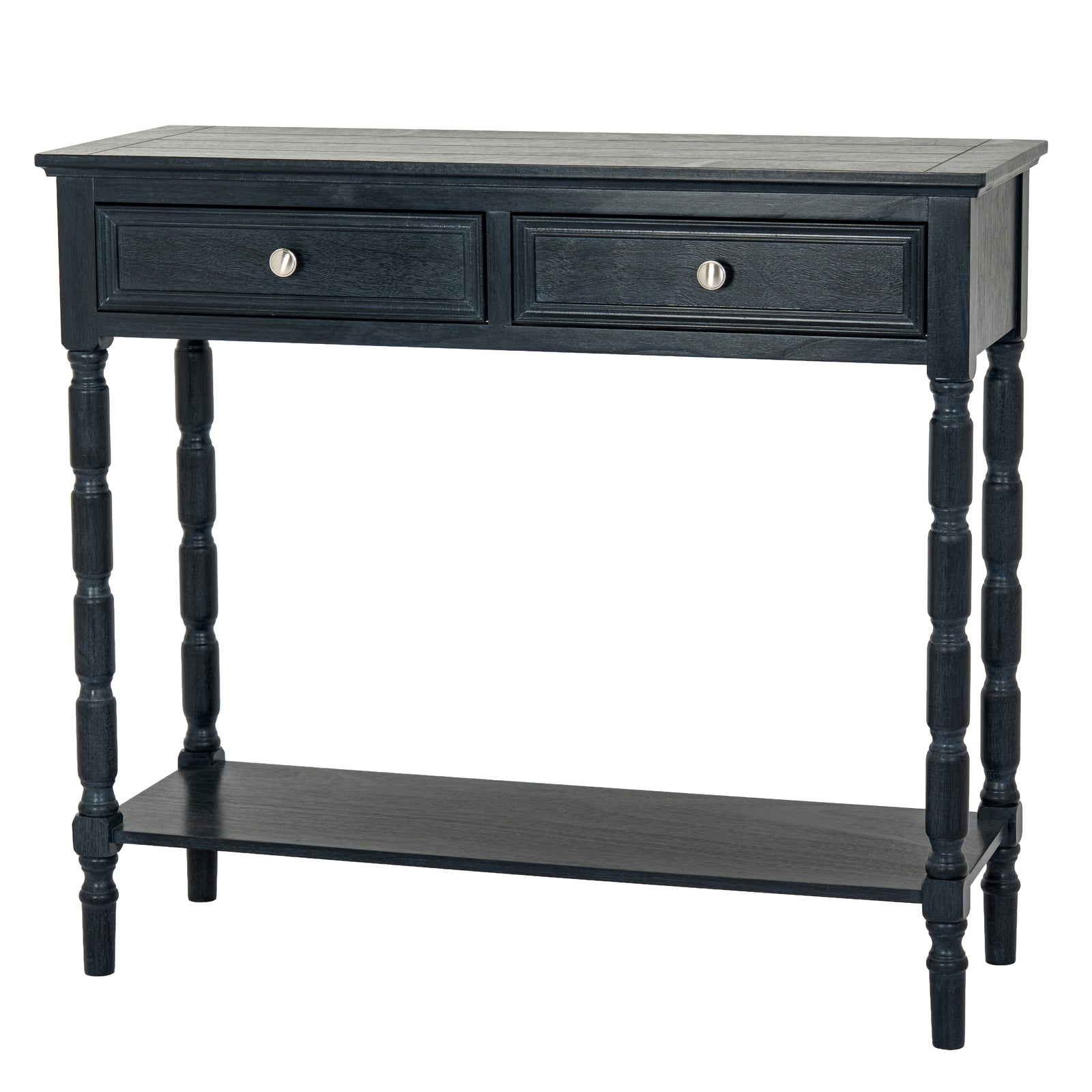 Contour Black Modern Console Table