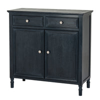 Contour Black Fluted Sideboard Modern Storage
