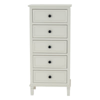 The Belmont Whitewashed Tallboy Chest