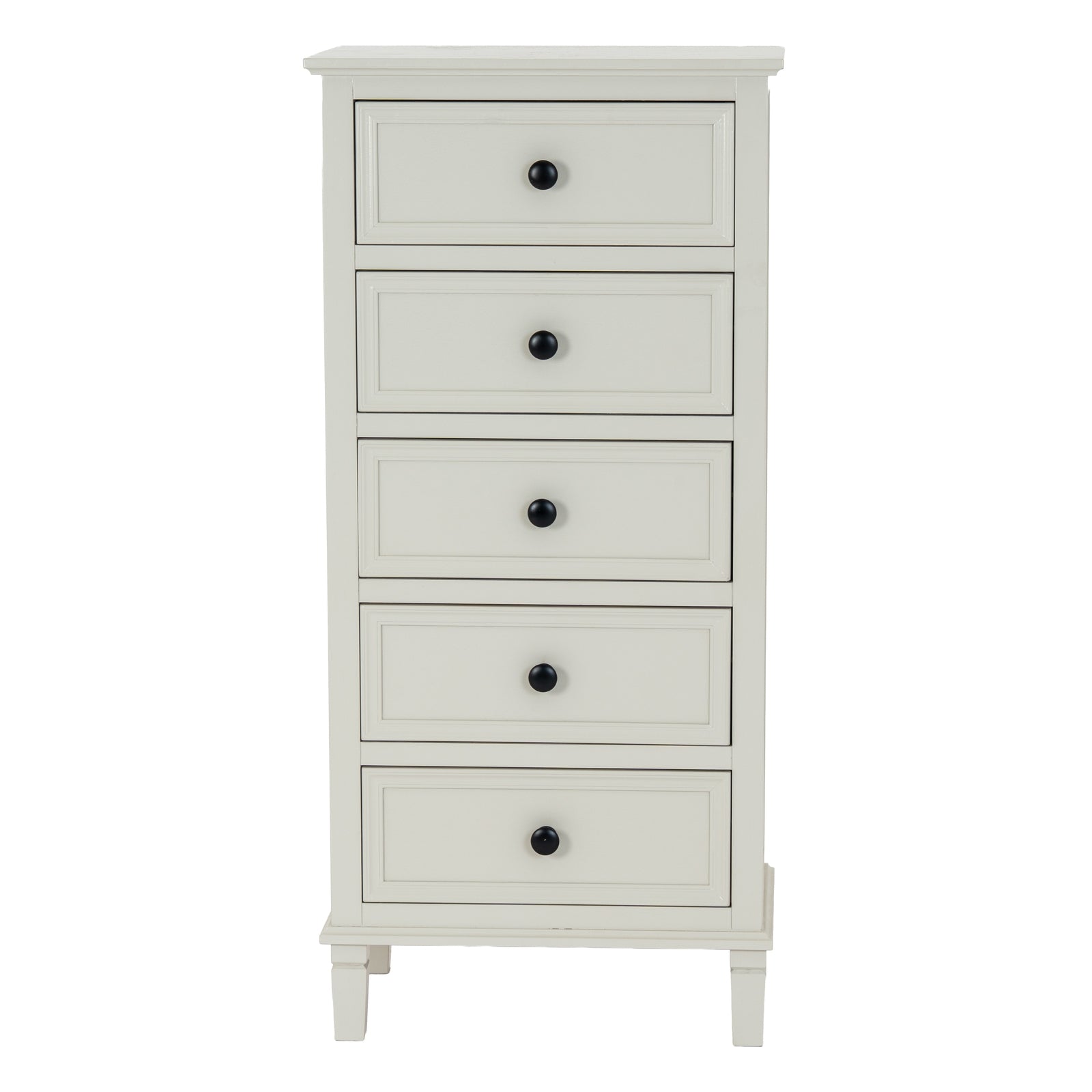 The Belmont Whitewashed Tallboy Chest