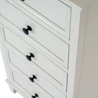 The Belmont Whitewashed Tallboy Chest