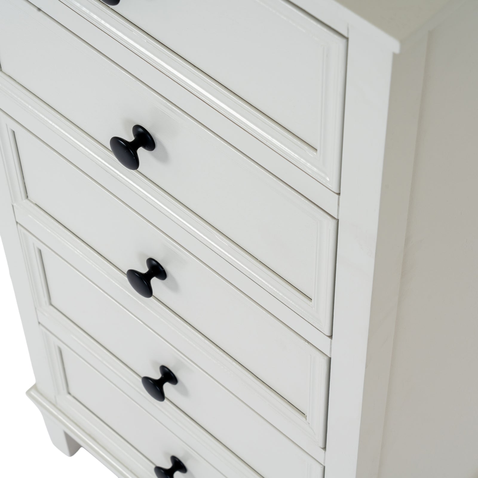 The Belmont Whitewashed Tallboy Chest