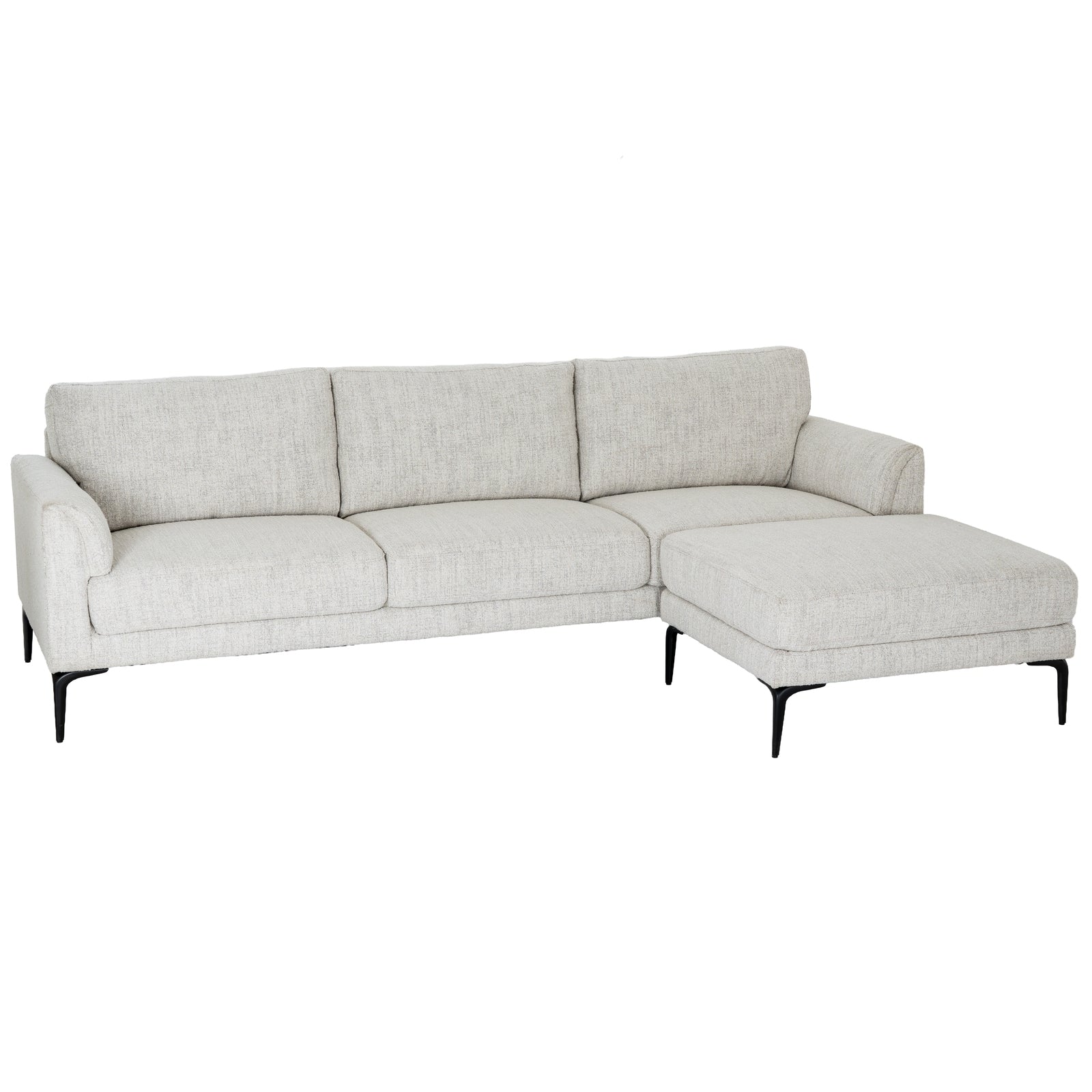 The Zephra Three Seater Sofa & Footstool