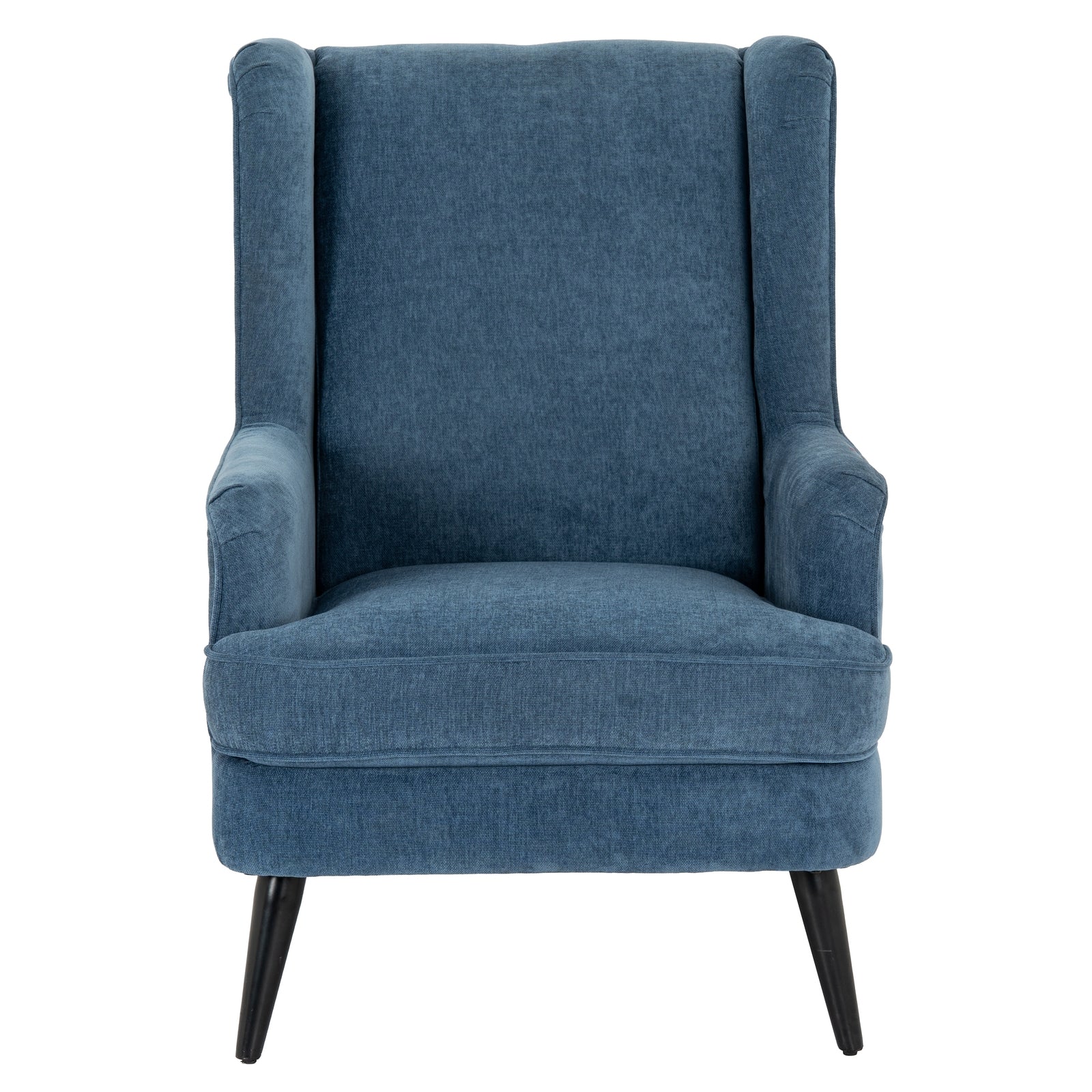 The Vellis Blue Wingback Armchair