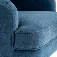 The Vellis Blue Wingback Armchair