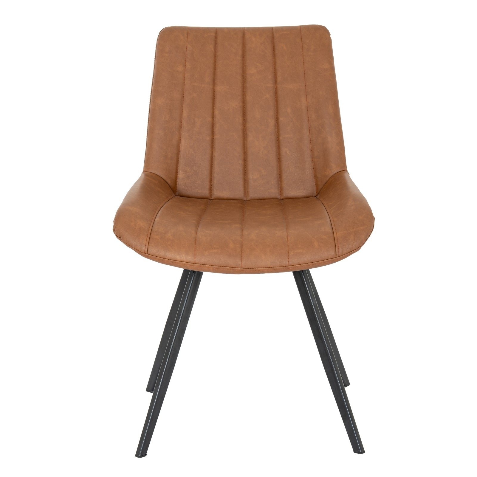 The Malmo Tan Leather Swivel Chair