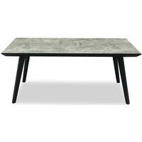 Nivara Industrial Black Dining Table
