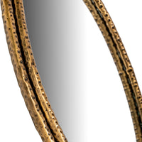 The Nahla Gold Dimpled Frame Mirror