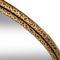 The Nahla Gold Dimpled Frame Mirror