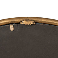 The Nahla Gold Dimpled Frame Mirror