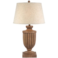 Tassora Sculpted Table Lamp with Linen Shade