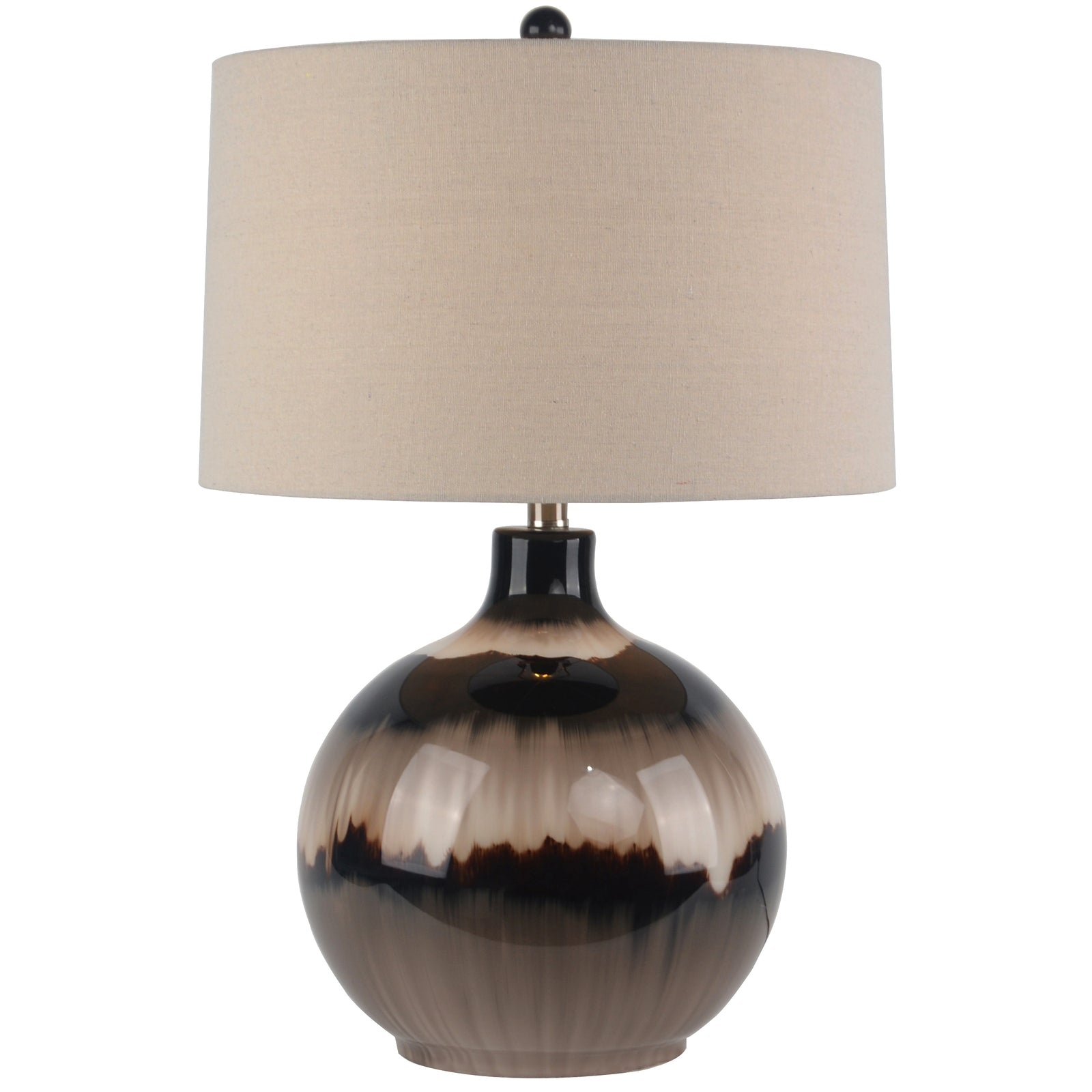 Sepia Brown Glass Table Lamp
