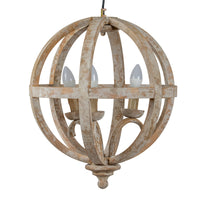 The Solara Industrial Bronze Orb Pendant