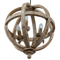The Solara Industrial Bronze Orb Pendant