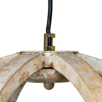 The Solara Industrial Bronze Orb Pendant