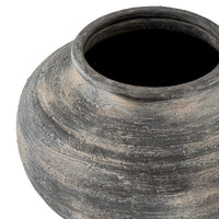 The Marra Sculptural Black Ceramic Vase