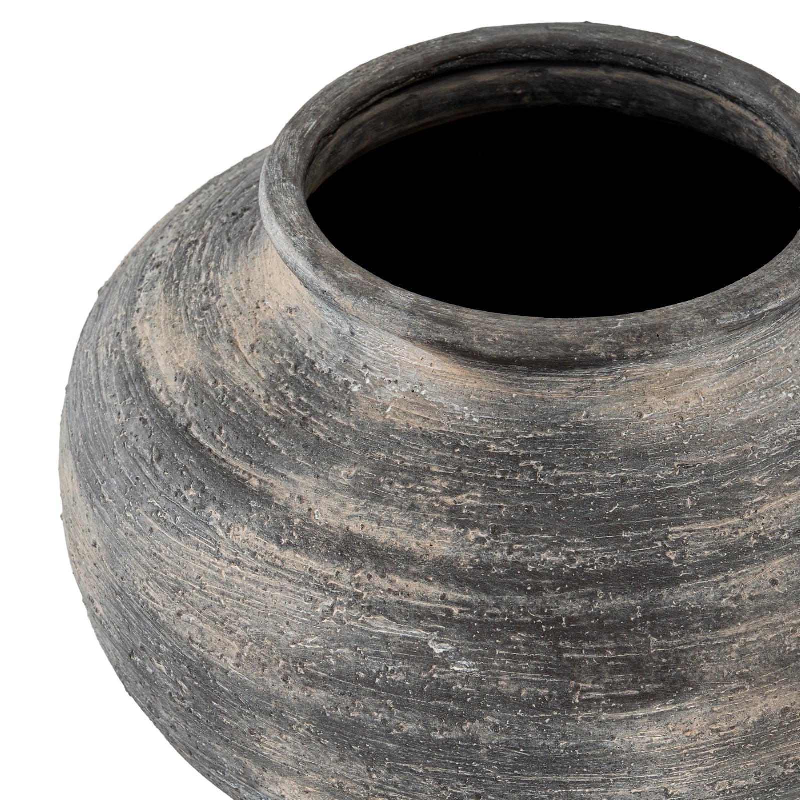 The Marra Sculptural Black Ceramic Vase