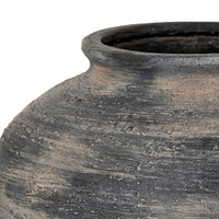 The Marra Sculptural Black Ceramic Vase