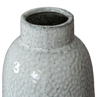 The Cairn White Dimpled Ceramic Vase