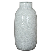 Cairn White Dimpled Ceramic Vase