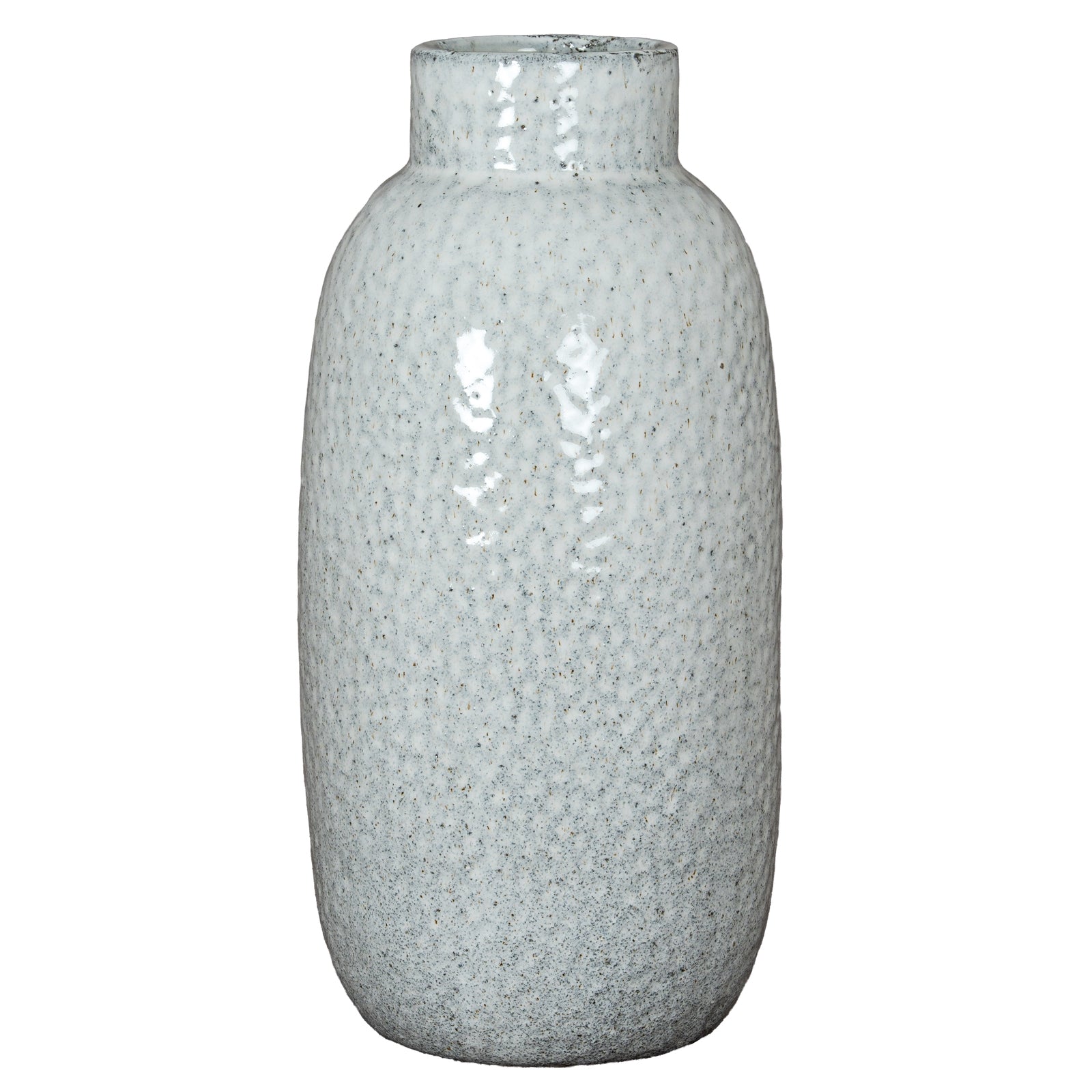 Cairn White Dimpled Ceramic Vase