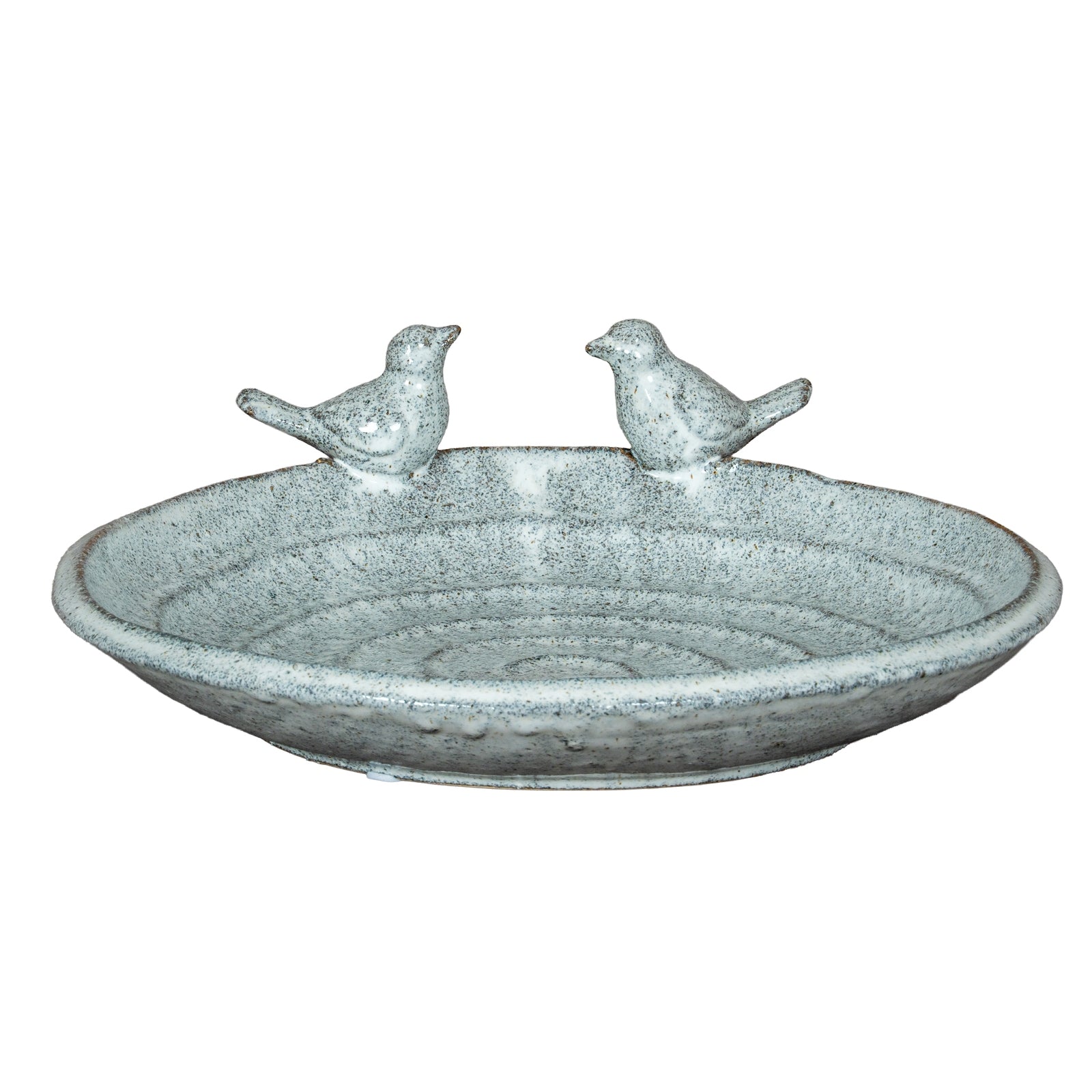 Eira White Ceramic Bird Bath