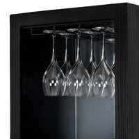 The Lennox Black Wood Drinks Cabinet
