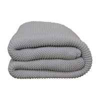 The Double Knit Blue Throw