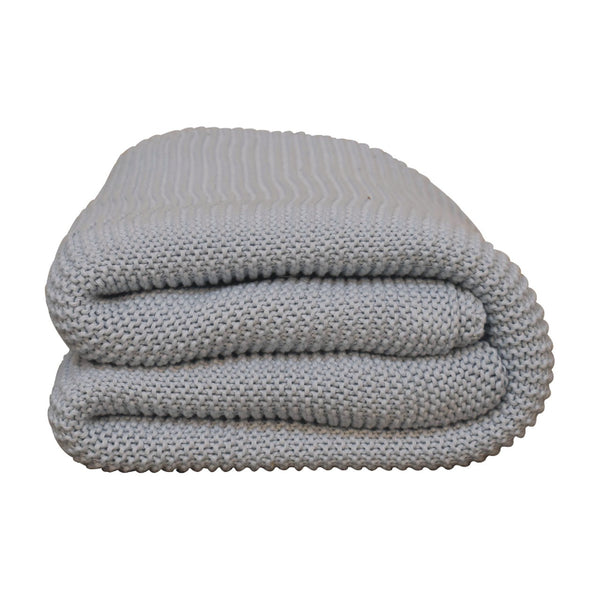 The Double Knit Blue Throw