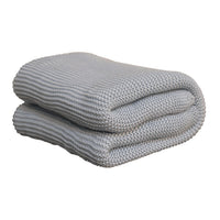 The Double Knit Blue Throw