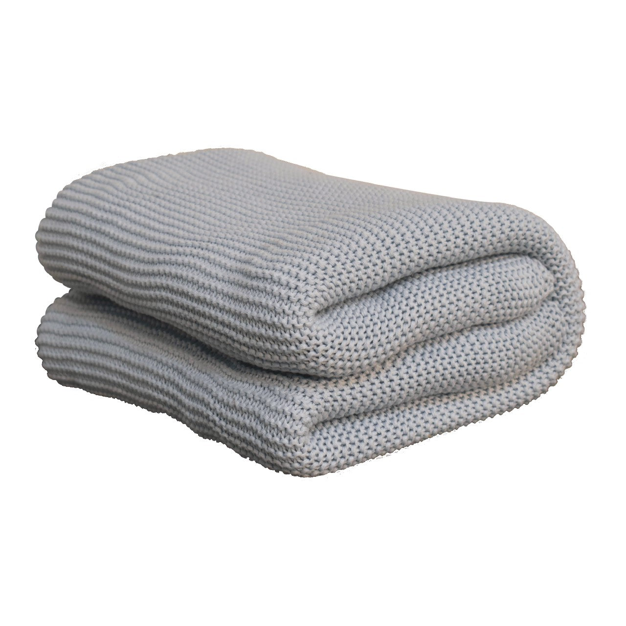 The Double Knit Blue Throw