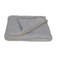 The Double Knit Blue Throw
