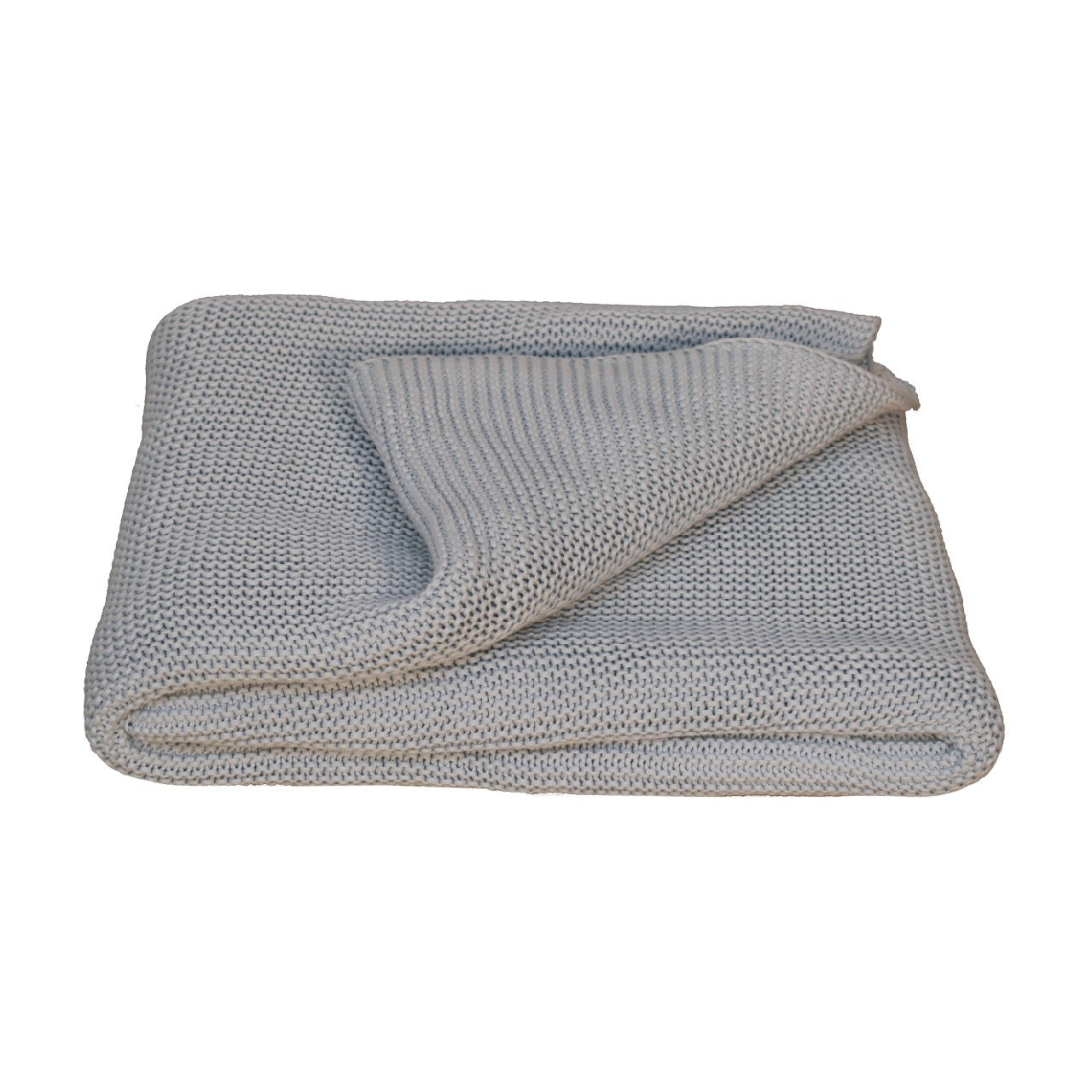 The Double Knit Blue Throw