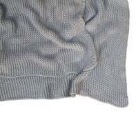 The Double Knit Blue Throw