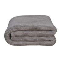The Double Knit Grey Throw